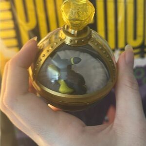 Gold and Black Spherical Perfume Bottle